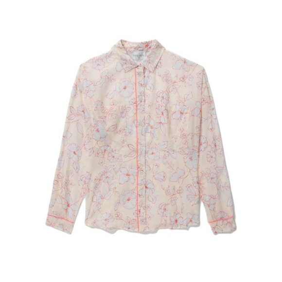 Forte_Forte Tops - Forte Forte Womens Floral Long Sleeve Cotton Silk Voile Shirt Medium Italy Made